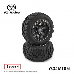 MT8-6 - Pneus 1/8 Monster Truck [4pcs]