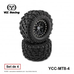 MT8-4 - Pneus 1/8 Monster Truck [4pcs]
