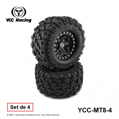 MT8-4 - Pneus 1/8 Monster Truck [4pcs]