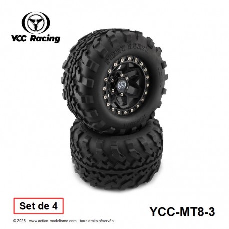 MT8-3 - Pneus 1/8 Monster Truck [4pcs]