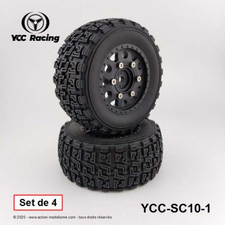 YCC SC10-1 - Pneus Short Course 1/10 [1set]