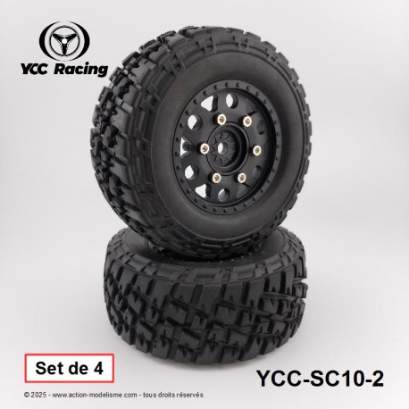 YCC SC10-2 - Pneus Short Course 1/10 [1set]