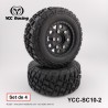 YCC SC10-2 - Pneus Short Course 1/10 [1set]