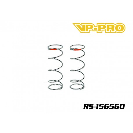 Ressort d’amortisseur avant 1/8 Rouge Médium [2pcs]