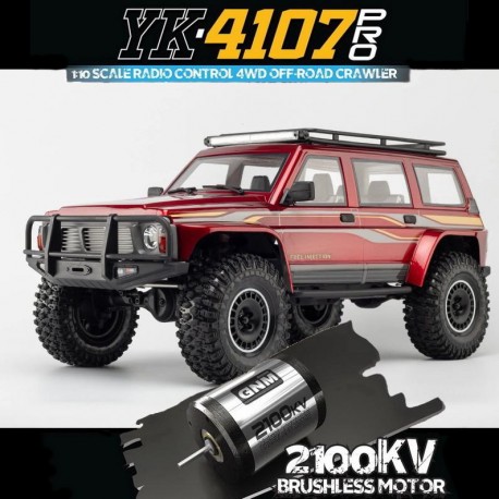 YK4107 PRO - Crawler 1/10 Nissan Patrol Metalic Red [RTR]