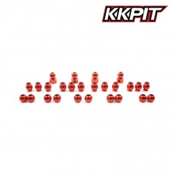 K1-10034K - Boule de chape alu rouge [1set]
