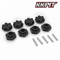 12402M - Hexagone de roue alu 17mm [4pcs]