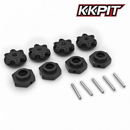 12402M - Hexagone de roue alu 17mm [4pcs]