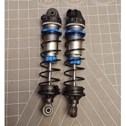 YCC - Amortisseur 1/10 à émulsion 86mm gris/bleu [2pcs]