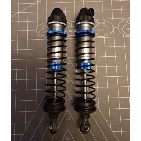 YCC - Amortisseur 1/10 à émulsion 103mm gris/bleu [2pcs]