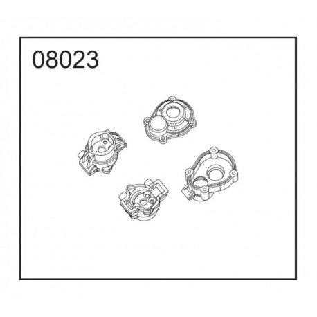 08023 - Fusées + carters de transmission arrière [1set]