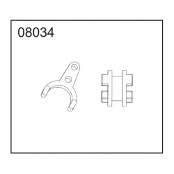 08034 - Fourchette + baladeur de boite de vitesse [1set]