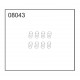 08043 - Cylindre d'accouplement de cardan [8pcs]