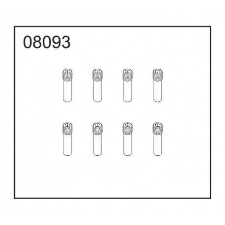 08093 - Vis sans tête 2,5x12mm [8pcs]